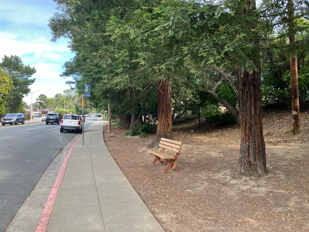 Photo of the bench.