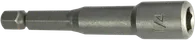 Grey hex nut driver with 1/4 inscribed.